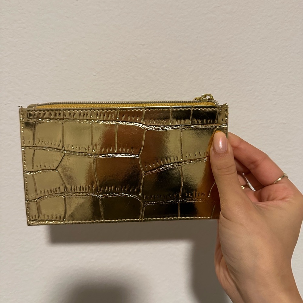 Estee Lauder Gold Embossed Clutch